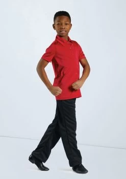 Weissman Boys Collared Shirt -Dance Costumes 12501 red 11456 black 0099 60839.1678887463