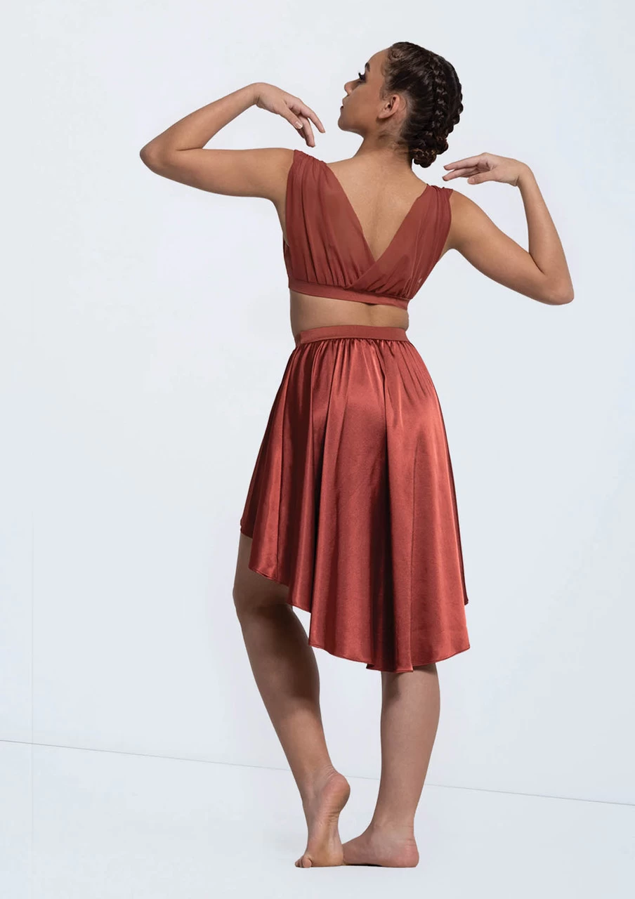 Weissman Draped Mesh Bra Top 1 Weissman Draped Mesh Bra Top