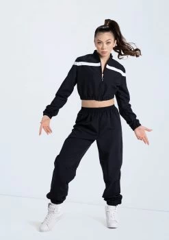 Weissman Cropped Track Jacket -Dance Costumes 14304 black 14308 black 481 00505.1698816780