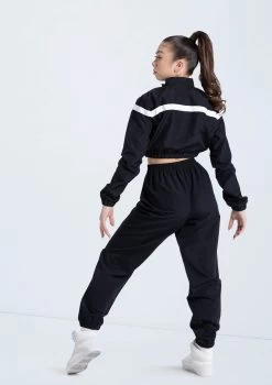 Weissman Cropped Track Jacket -Dance Costumes 14304 black 14308 black 543 18667.1692402195