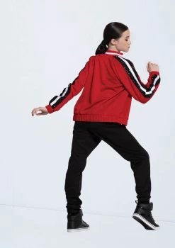 Weissman Sequin Striped Track Jacket -Dance Costumes 14311 red SH11076 black 14323 black 5400 80417.1694130927