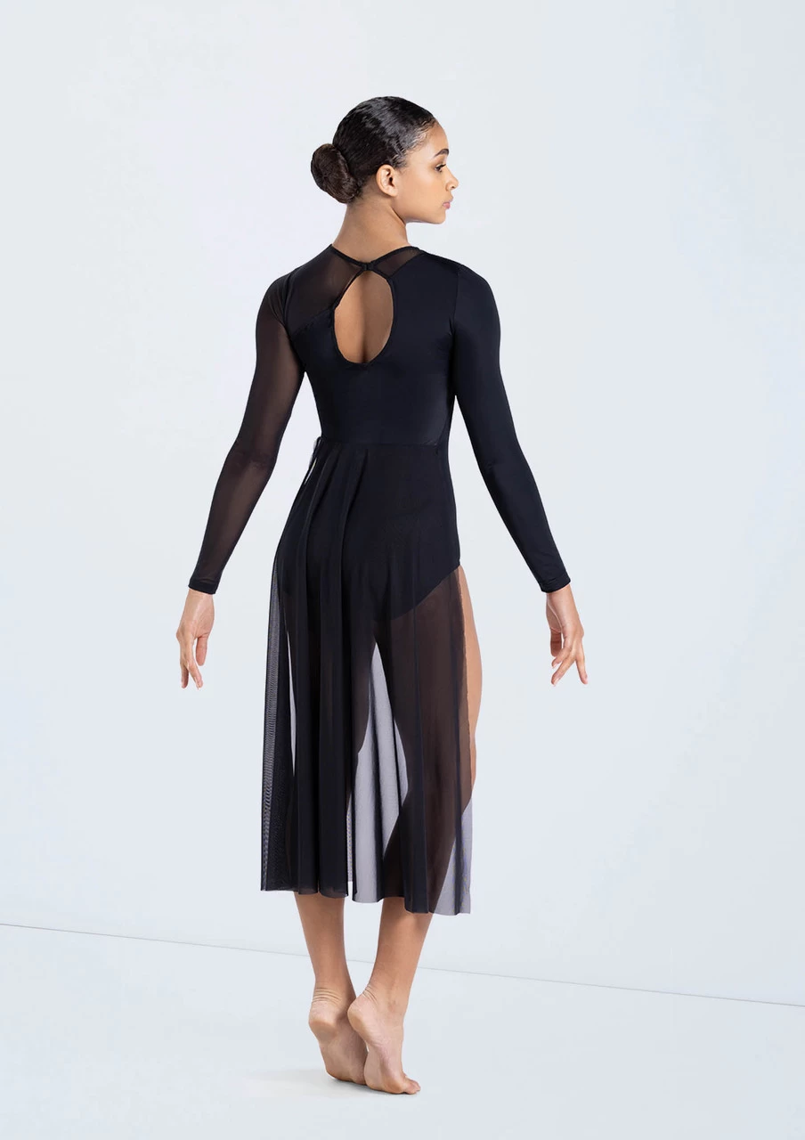 Weissman Long Sleeve Back Panel Leotard 2 Weissman Long Sleeve Back Panel Leotard - Image 2