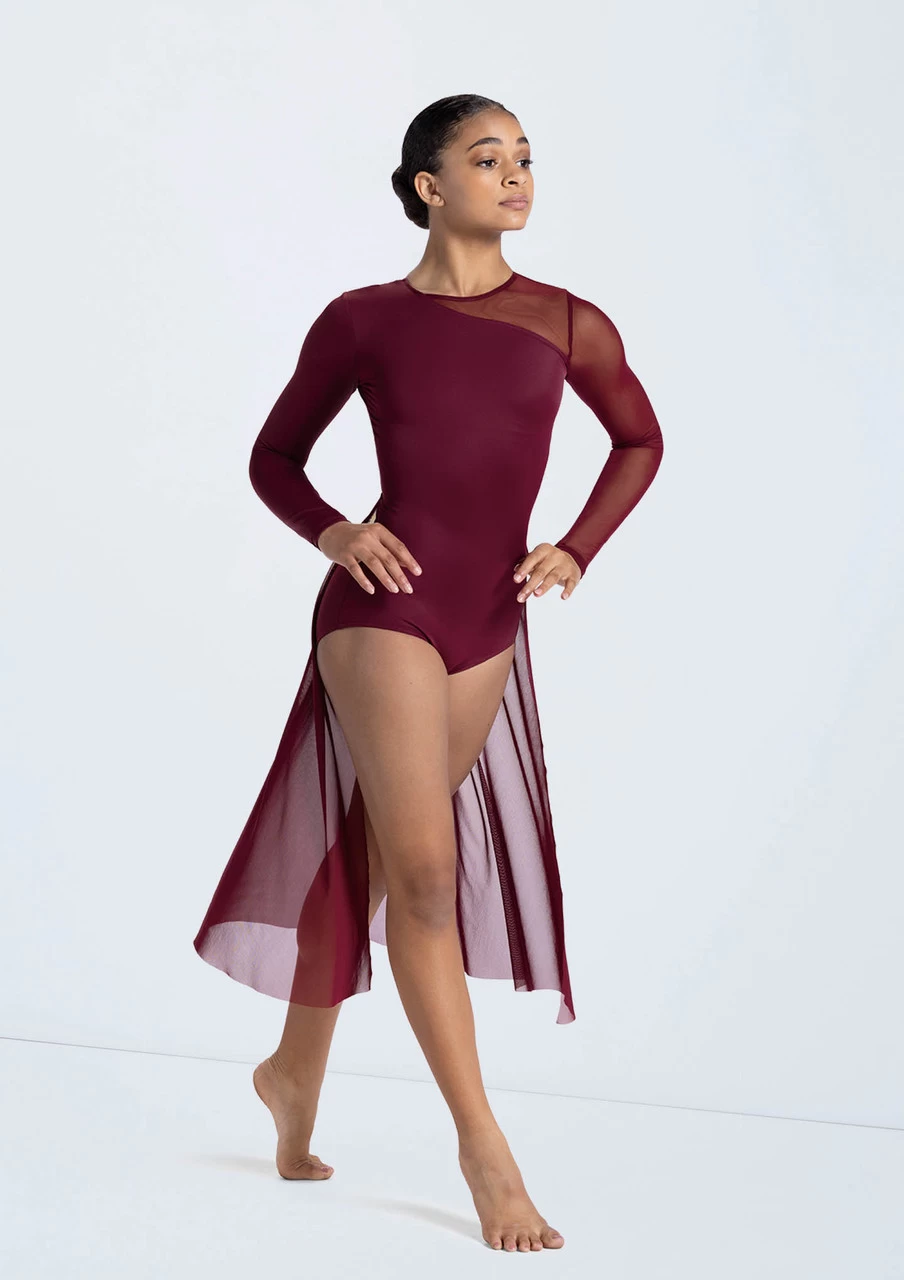 Weissman Long Sleeve Back Panel Leotard 5 Weissman Long Sleeve Back Panel Leotard - Image 5