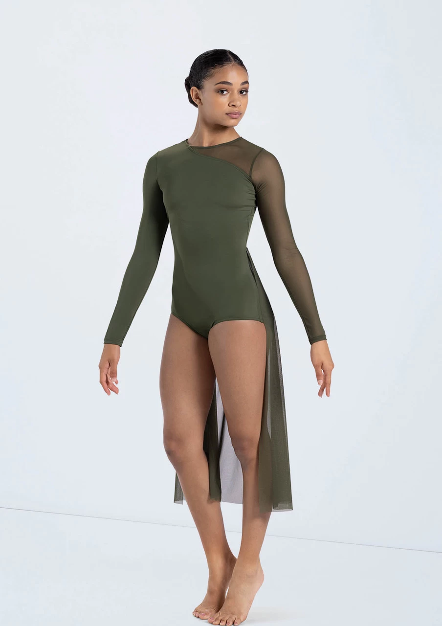 Weissman Long Sleeve Back Panel Leotard 6 Weissman Long Sleeve Back Panel Leotard - Image 6