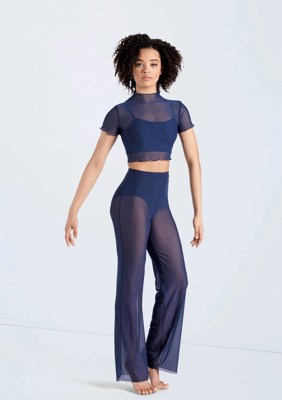 Weissman Power Mesh Wide Leg Pants 6 Weissman Power Mesh Wide Leg Pants - Image 6