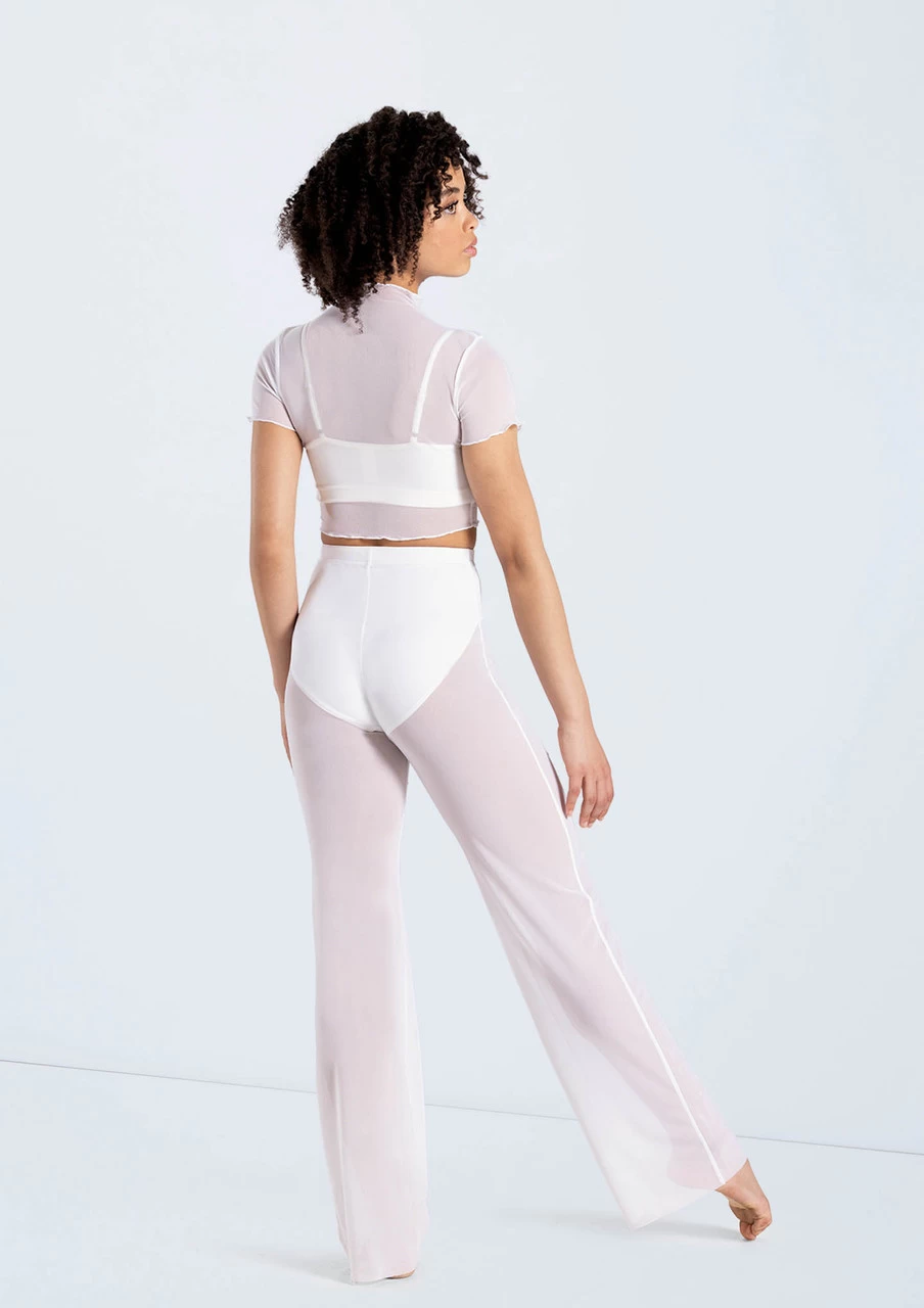 Weissman Power Mesh Wide Leg Pants 5 Weissman Power Mesh Wide Leg Pants - Image 5