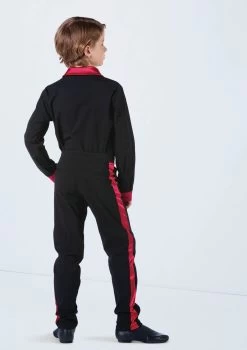 Weissman Boys Satin Stripe Pants -Dance Costumes AH12616 red 1793 44527.1692402918