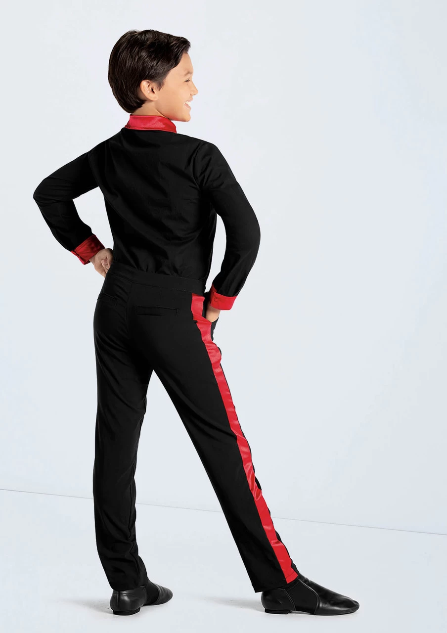 Weissman Boys Satin Collar Shirt 1 Weissman Boys Satin Collar Shirt