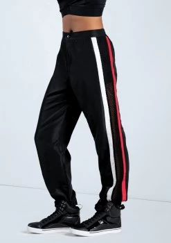 Weissman Sporty Stripe Jogger Pants -Dance Costumes AH12719 black 728 76263.1698840275