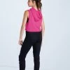 Weissman Hooded Sleeveless Crop Top