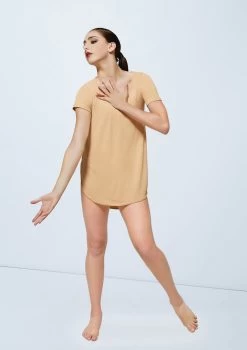 Weissman Oversized Favorite Tee Dress -Dance Costumes D10565 newnude 736 77060.1678890769