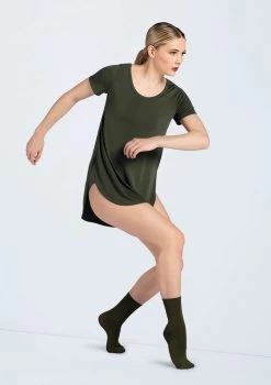 Weissman Oversized Favorite Tee Dress -Dance Costumes D10565 olive W775 olive 2616 220819101435 37954.1678890768