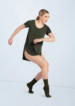 Weissman Oversized Favorite Tee Dress -Dance Costumes D10565 olive W775 olive 2616 51898.1678890769