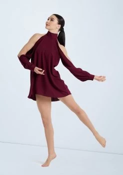 Weissman Open Sleeve Overdress 19 Weissman Open Sleeve Overdress -Dance Costumes D10759 blackcherry 107915 97035.1698840460