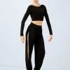 Weissman Knotted Back Crop Top