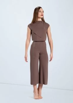 Weissman Matte Jersey Culottes -Dance Costumes MJ12797 mocha MJ12791 mocha 457 12386.1678891071