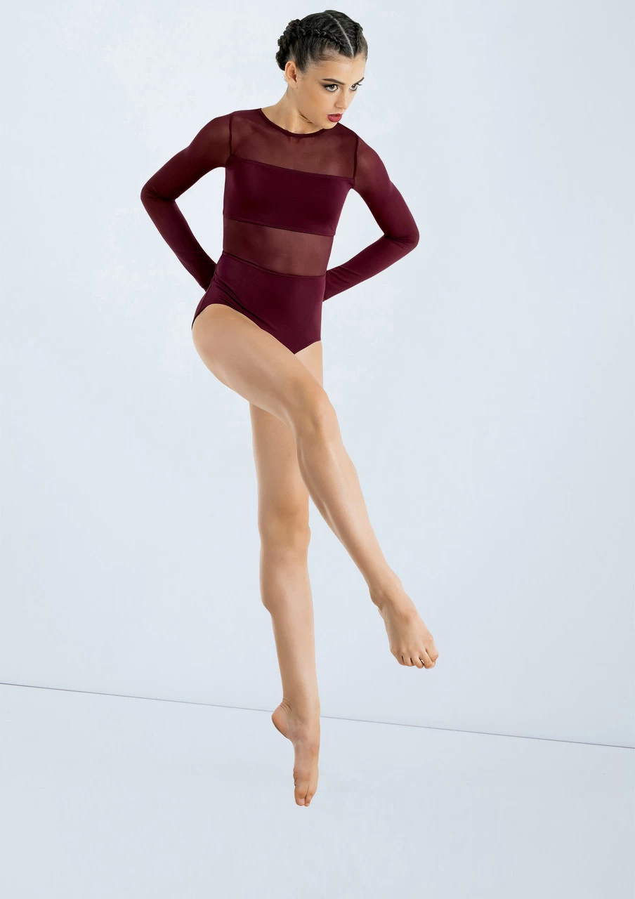 Weissman Long Sleeve Backless Leotard 1 Weissman Long Sleeve Backless Leotard