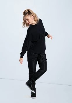 Weissman Long Sleeve Tee -Dance Costumes PT12725 black AH12406 black 801 47198.1698840510