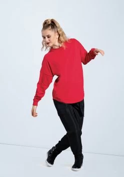 Weissman Long Sleeve Tee -Dance Costumes PT12725 red AH12406 black 660 47140.1678891430
