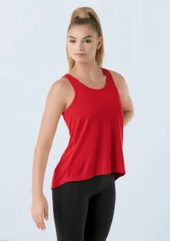 Weissman Flyaway Racerback Tank Top -Dance Costumes PT9669 red 0262 01320.1698450570
