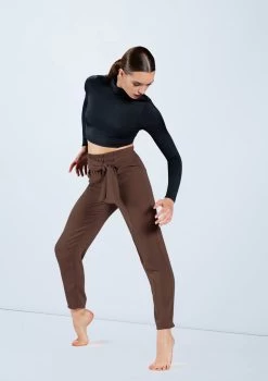 Dance Costumes 19 Weissman Lustre Long Sleeve Crop Top