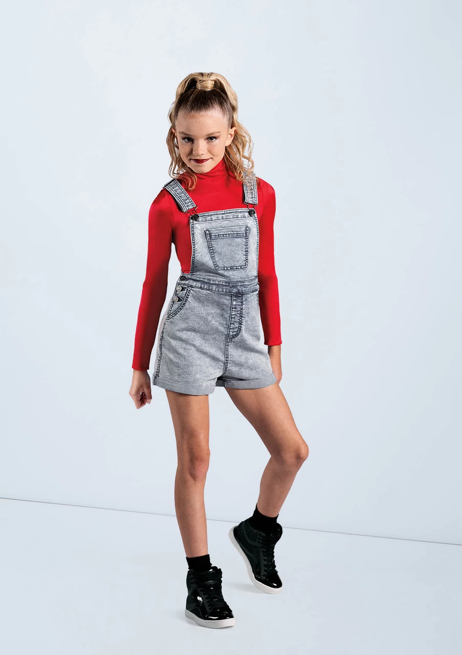 Weissman Lustre Long Sleeve Crop Top 2 Weissman Lustre Long Sleeve Crop Top - Image 2