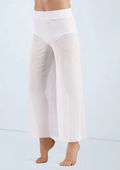 Weissman Mesh Culotte Pants 6 Weissman Mesh Culotte Pants -Dance Costumes SM11441 white 11086 92945.1678891641