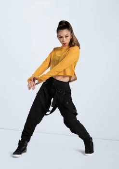 Weissman Cropped Mesh Hoodie 7 Weissman Cropped Mesh Hoodie -Dance Costumes SM11765 saffron AH11501 7025 58579.1678891649