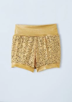 Weissman High Waist Sequin Shorts