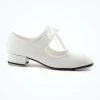 Alegra Basic Tie Front Tap Shoe - White