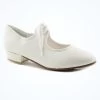 Alegra Tie Front Tap Shoe - White