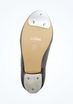 Alegra Unisex Oxford Tap Shoe - Black -Dance Costumes alh0023 black bottom 1 45950.1678872537