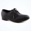 Alegra Unisex Oxford Tap Shoe - Black