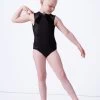 Bloch Girls Madinsson Zip Front Tank Leotard