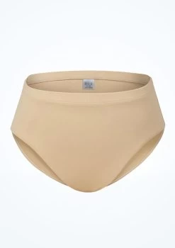 Bloch Girls Zaniah High Waist Brief -Dance Costumes blcr3394 sand front 24522.1691450416