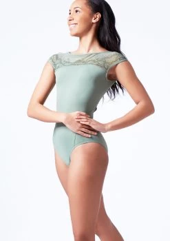 Bloch Emma Boat Neck Lace Leotard 15 Bloch Emma Boat Neck Lace Leotard -Dance Costumes bll4162 sage front t 63859.1698799546