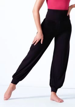 Bloch Genie Movement Pants -Dance Costumes blp9028 black front t 00402.1698799651
