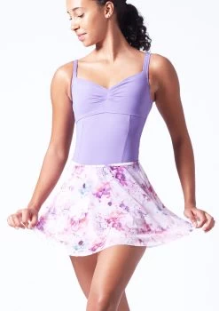 Bloch Floral Print Skirt - Pink -Dance Costumes blr0241 pink front t 53026.1696549634