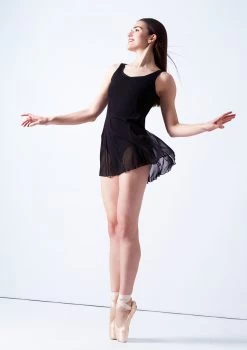 Bloch Emerge Mesh Cover Up Dress -Dance Costumes blz2917 black front 3 59109.1678926307