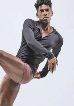 Ballet Rosa Mens Kyros Long Sleeve Hoody -Dance Costumes brkosal black frontmain 1t 33229.1698803367