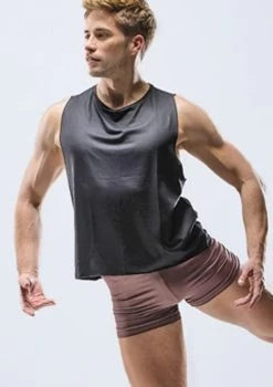 Ballet Rosa Mens Kosal Tank Top -Dance Costumes brkosal black frontmain 1t 58039.1698803367