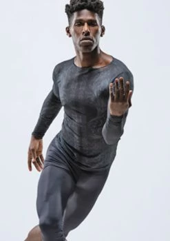 Ballet Rosa Mens Misu Long Sleeve Top -Dance Costumes brmisu black frontmain 1t 68972.1698803760