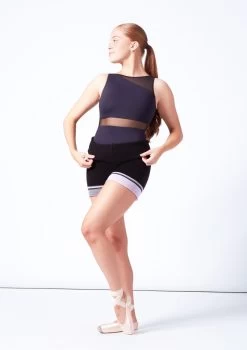 Intermezzo Charlotte Warmup Shorts -Dance Costumes it5536 black front 2 63311.1697498601