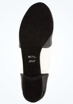 So Danca Kaya Practice Ballroom Shoe 1" -Dance Costumes jz97 blkwht bottom 1 87294.1678885790
