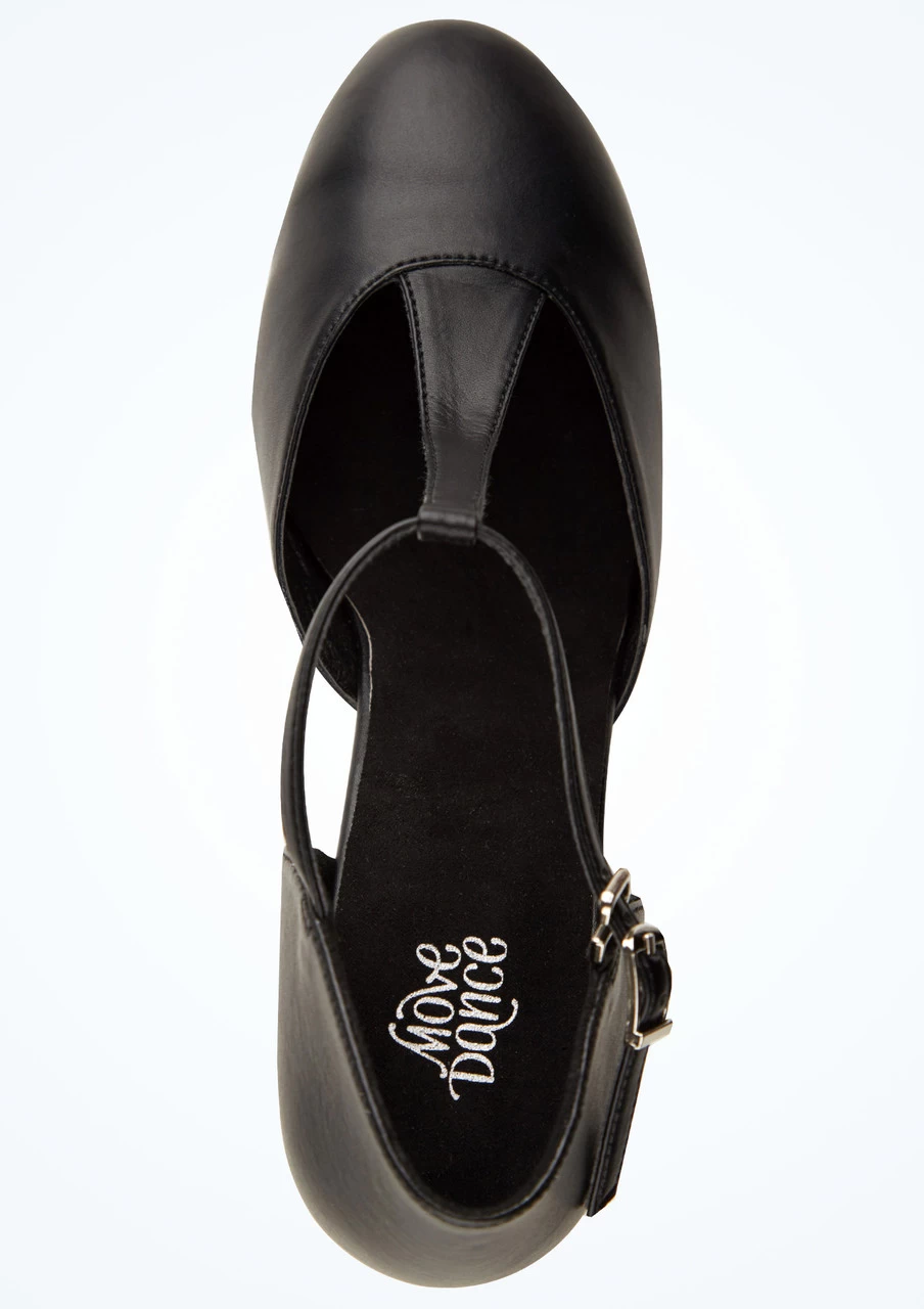 Move Dance Erika T-Bar Character Shoe 3" - Black 2 Move Dance Erika T-Bar Character Shoe 3" - Black - Image 2