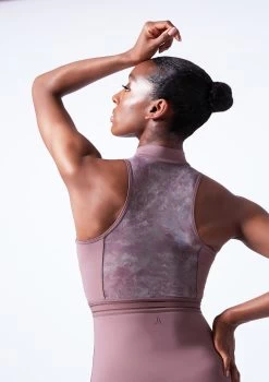 Move Dance Chintana Zip Leotard -Dance Costumes mol0664 orchid pink close up back 10808.1683070080