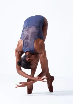 Move Dance Chintana Zip Leotard -Dance Costumes mol0664 petrol blue back 2 96305.1683070080