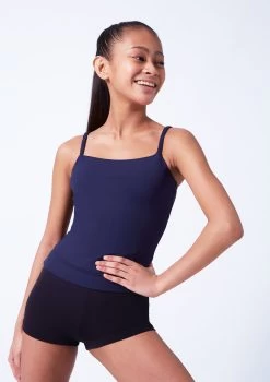 Move Dance Danette Camisole Biketard -Dance Costumes mol5112 navy close up front 12476.1683933611