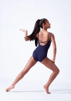 Move Dance Kamila Teen Cross Back Leotard 19 Move Dance Kamila Teen Cross Back Leotard -Dance Costumes mol5119 navy back 62229.1683933611