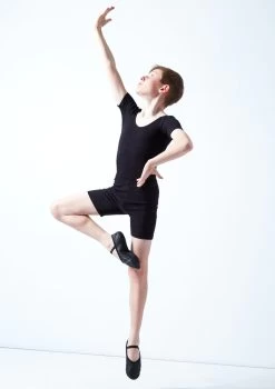 Move Dance Boys Louie Leotard -Dance Costumes mol5255 black front 2 96804.1678884452